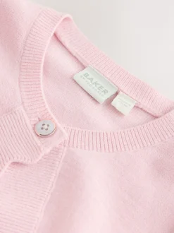 Baker by Ted Baker Rose - Cardigan à manches nœuds et bords festonnés
