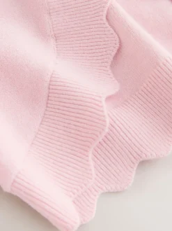 Baker by Ted Baker Rose - Cardigan à manches nœuds et bords festonnés
