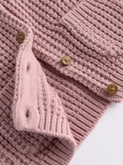 Next Rose - Cardigan bébé en tricot brodé d'un slogan au dos (0mths-2yrs) Online