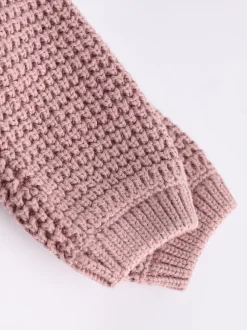 Next Rose - Cardigan bébé en tricot brodé d'un slogan au dos (0mths-2yrs) Online