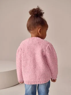 Next Rose - Cardigan en maille épaisse Bobble (3mths-10yrs) Online