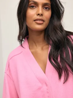 Next - Cardigan ultra-doux à col en V avec poches Rose Sale