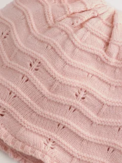 Next Rose - Chapeau de trappeur à double pompon en pointelle pour bébé (0mois2ans) Hot