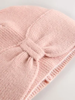 Next Rose - Chapeau turban bébé en maille avec nœud (0mois-2ans) Outlet