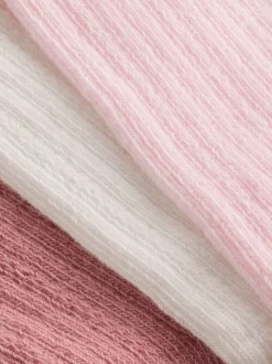 Next Rose - Chaussettes bébé à hauteur genou 3 Lot de (0mois -2ans) Outlet