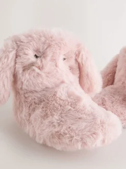 Next Rose - Chaussons bottes en fausse fourrure lapin Clearance