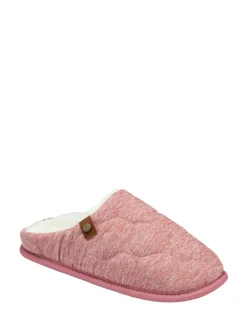 Dunlop Rose - Chaussons mules matelassés à bout fermé femme Discount
