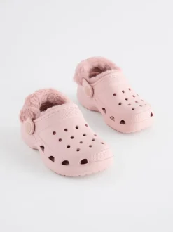 Next Rose - Chaussons sabots doublés de fausse fourrure New