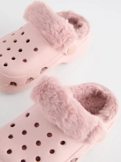 Next Rose - Chaussons sabots doublés de fausse fourrure New