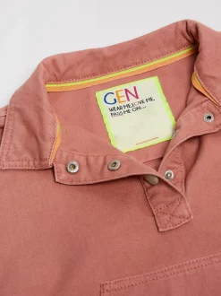 GEN Rose - Chemise à popover tissée Best