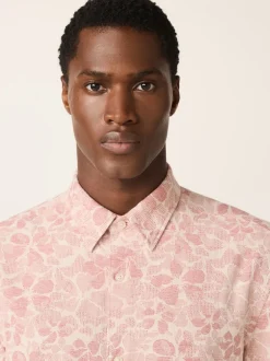 Next Rose - Chemise à texture à manches courtes avec imprimé fleuri Hot