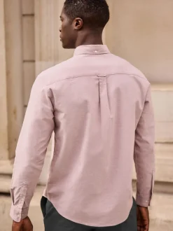 Next - Chemise Oxford douce à manches longues Rose Outlet