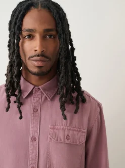 Next Rose - Chemise Oxford teintée en pièce à manches longues Clearance