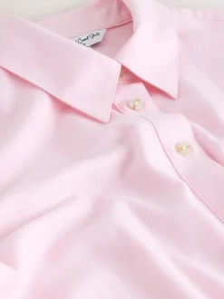 Next Rose - 100Chemises décontractées en coton à boutons Manches longues Chemises décontractées Outlet