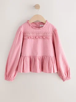 Next Rose - Chemisier à volants à manches longues (3-16ans) Hot