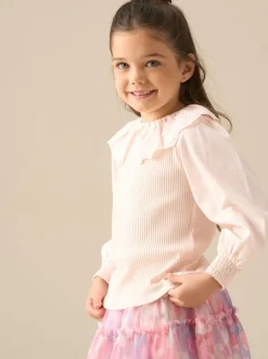 Angel & Rocket Rose - Chemisier Elise à manches longues avec col à nœud Outlet