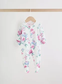 Next Rose - Combinaison de nuit zippée pour bébé 3 Pack (0-2ans) New