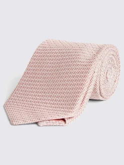 MOSS - Cravate Grenadine Rose Sale