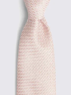 MOSS - Cravate Grenadine Rose Sale