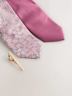 Next Rose - Cravates 2 Lot New