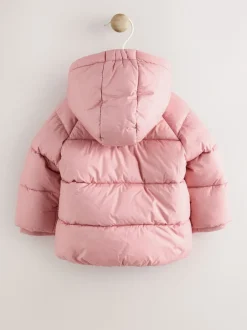 Next Rose - Doudoune Bébé à capuche (0mois-2ans) Discount