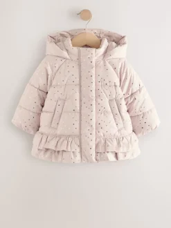 Next Rose - Doudoune Résistant à la douche avec ourlet à volants (3mois-7ans) Discount