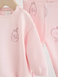 Next Rose - Ensemble 2 Pieces pour Sweat-shirt et Leggings BÉBÉ (0mois-2ans) Outlet