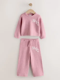 Next Rose - Ensemble confortable NYC en maille (3mois-7ans) Online