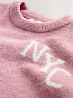 Next Rose - Ensemble confortable NYC en maille (3mois-7ans) Online