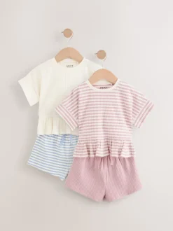 Next Rose - Ensemble t-shirt et short 2 (3mois à7ans) New