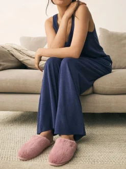 Next Rose - Faux Fur Mule Slippers Sale