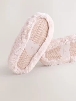 Next Rose - Faux Fur Mule Slippers Outlet