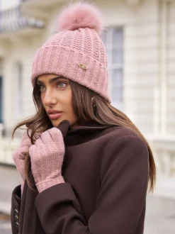 Lipsy Rose - Gants Shimmer en maille côtelée Online