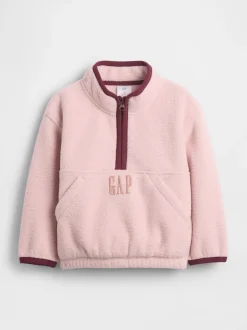 Gap Rose - Sweat-shirt Sherpa à enfiler demi-zippé (6mois-5ans) (6mois-5ans)