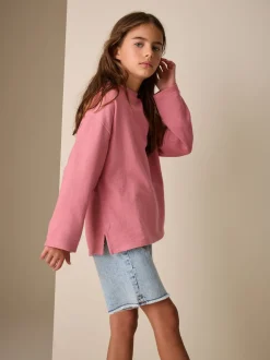 Next Rose - Haut texturé à manches longues (3-16ans) Hot