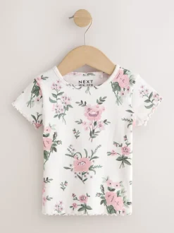 Next Rose - Hauts côtelés à manches courtes Lot 5 (3mois7ans) Online
