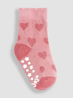 Jojo Maman Bébé Rose - 3{Paquet de chaussettes Cœur New