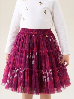 Angel & Rocket Rose - Jupe Mae en maille à imprimé fleuri Clearance