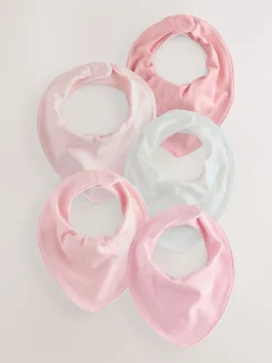 Next Rose - Lot de 5 bavoirs pour bébé