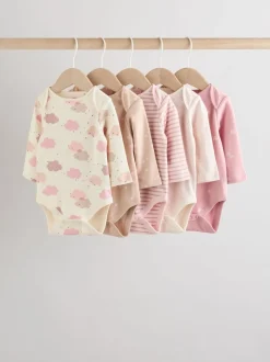 Next Rose - Lot de 5 bodys à manches longues pour bébé Best