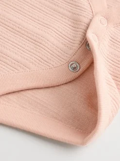 Next Rose - Lot de 5 bodys débardeurs en maille pointelle pour bébé Outlet
