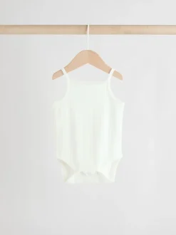 Next Rose - Lot de 5 bodys débardeurs en maille pointelle pour bébé Outlet