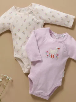 Purebaby Rose - Lot de 2 bodys Best
