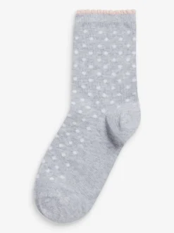 Next Rose - Lot de 7 chaussettes de cheville Cotton Rich Pretty Outlet