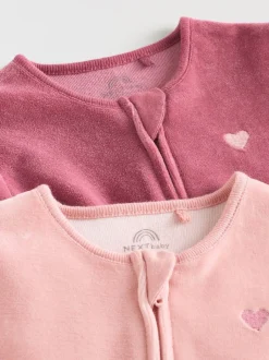 Next Rose - Lot de 2 dors-bien bébé en velours (0mois2ans) Online