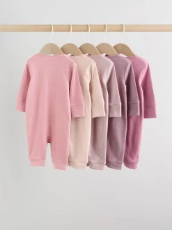 Next Rose - Lot de 5 dors-bien sans pieds zippés pour bébé (0mois3ans) New