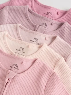 Next Rose - Lot de 5 dors-bien sans pieds zippés pour bébé (0mois3ans) New