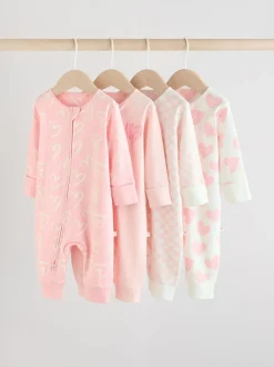 Next Rose - Lot de 4 dors-bien zippés pour Bébé Imprimé (0mois à3ans) Discount
