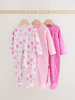 Next Rose - Lot de 3 dors-bien zippés bidirectionnels bébé (0-2ans) Clearance