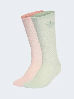 adidas originals Rose - Lot de 2 paires de Chaussettes Adidas Original Col rond au crochet Best